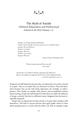 The Myth of Suicide 5