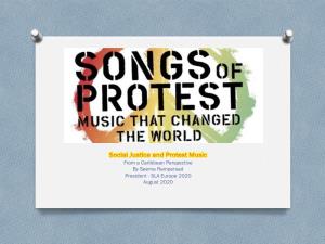 Social Justice and Protest Music