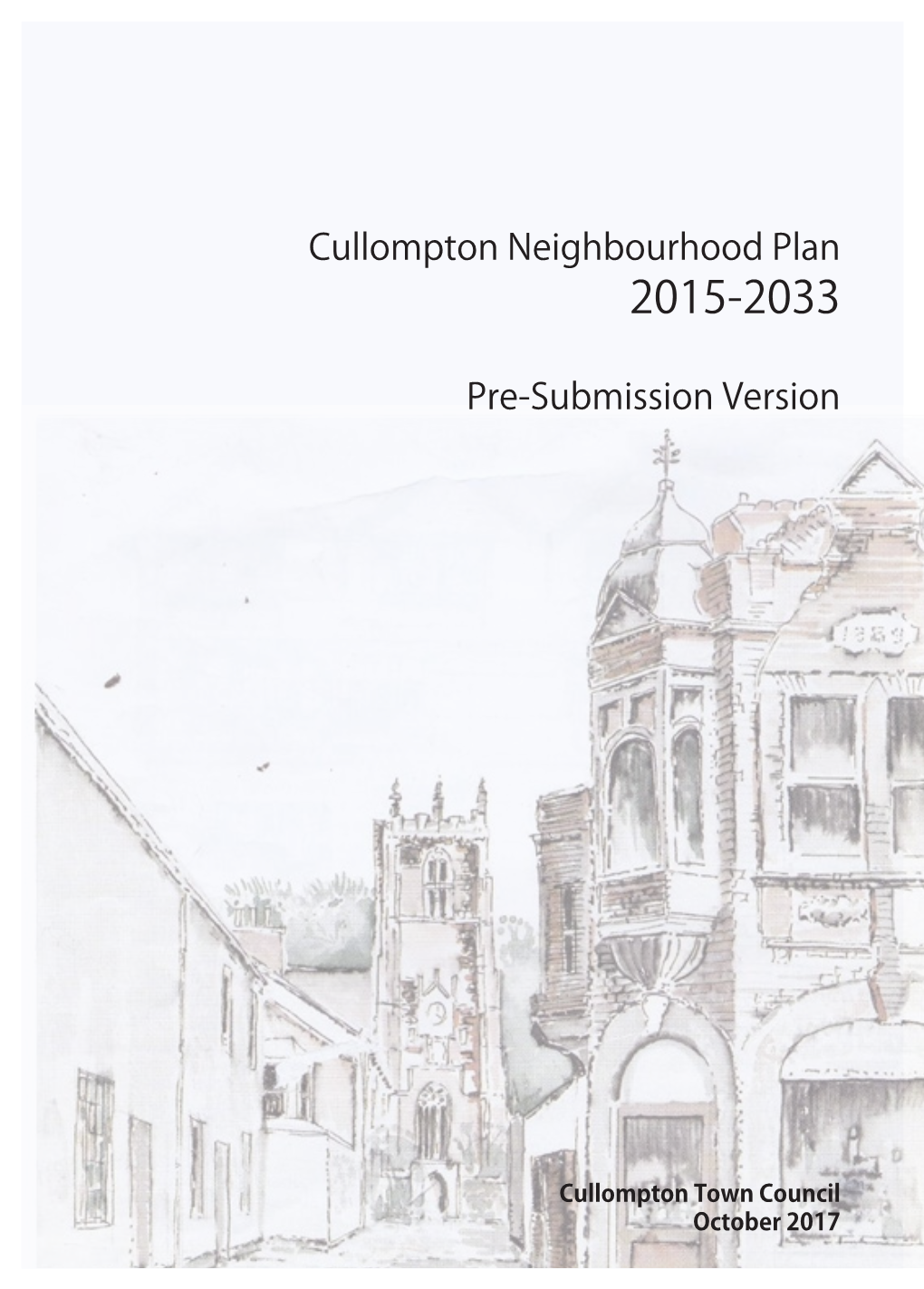 Pre-Submission Version of Cullompton Neighbourhood Plan