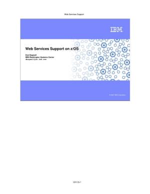 Web Services Support on Z/OS