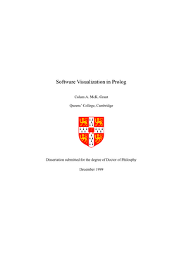 Software Visualization in Prolog