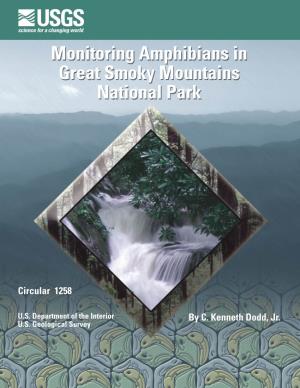 Monitoring Amphibians in Great Smoky Mountains National Park