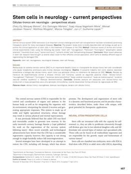 Stem Cells in Neurology