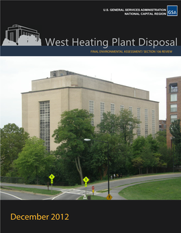 West Heating Plant Disposal FINAL ENVIRONMENTAL ASSESSMENT/ SECTION 106 REVIEW