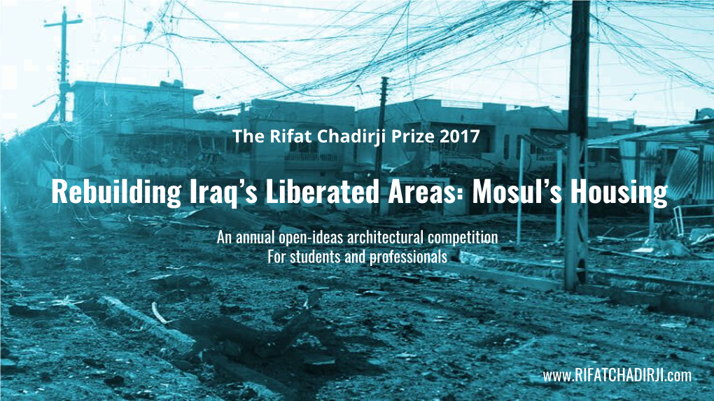 Rebuilding Iraq's Liberated Areas: Mosul's Housing