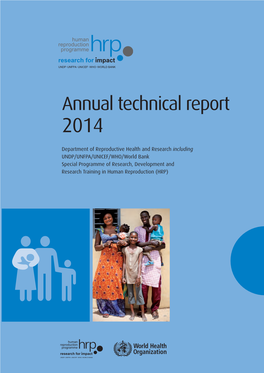 Annual Technical Report: 2014