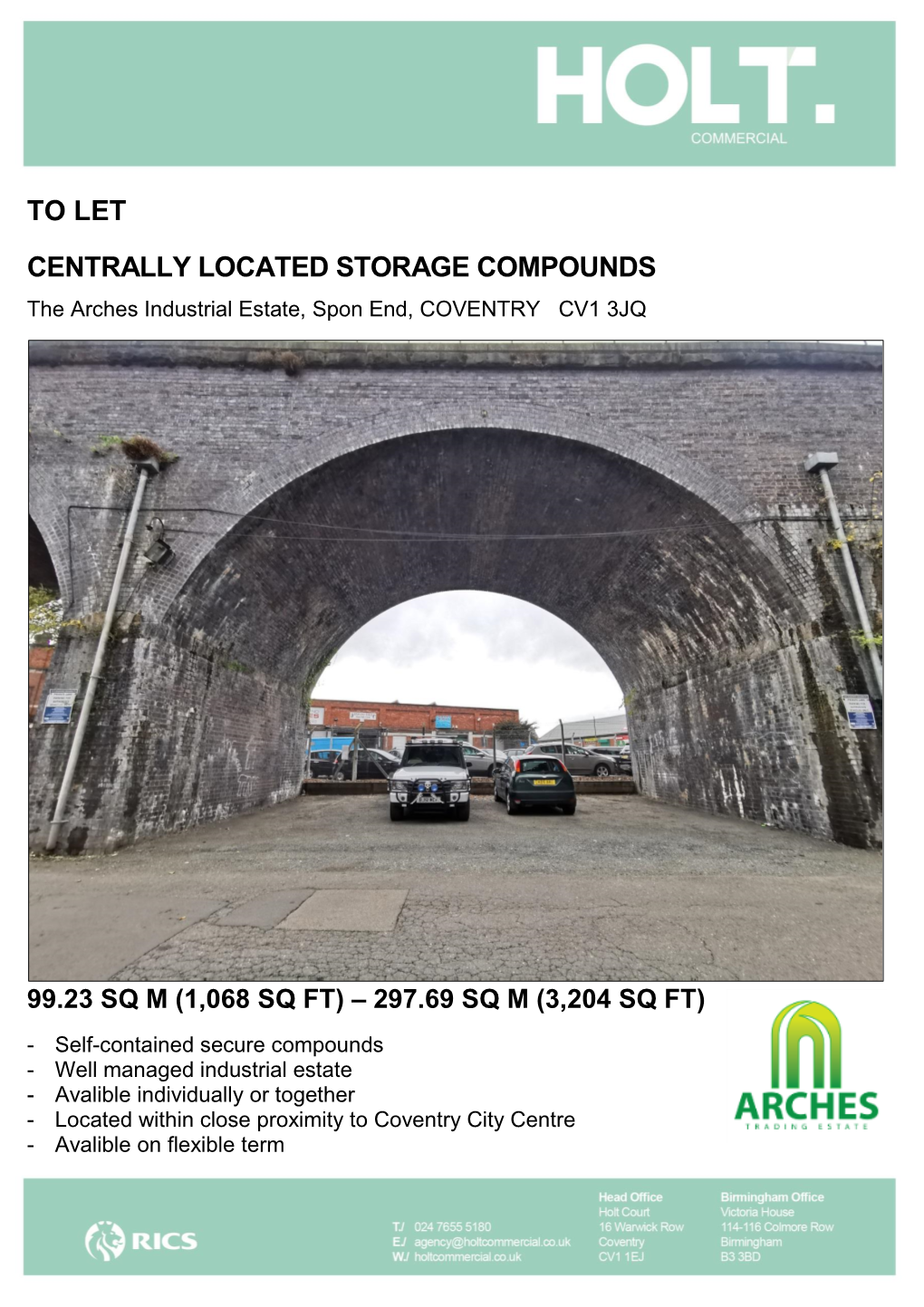 To Let Centrally Located Storage Compounds
