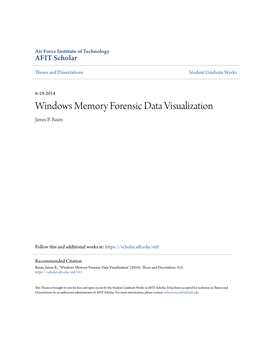 Windows Memory Forensic Data Visualization James B