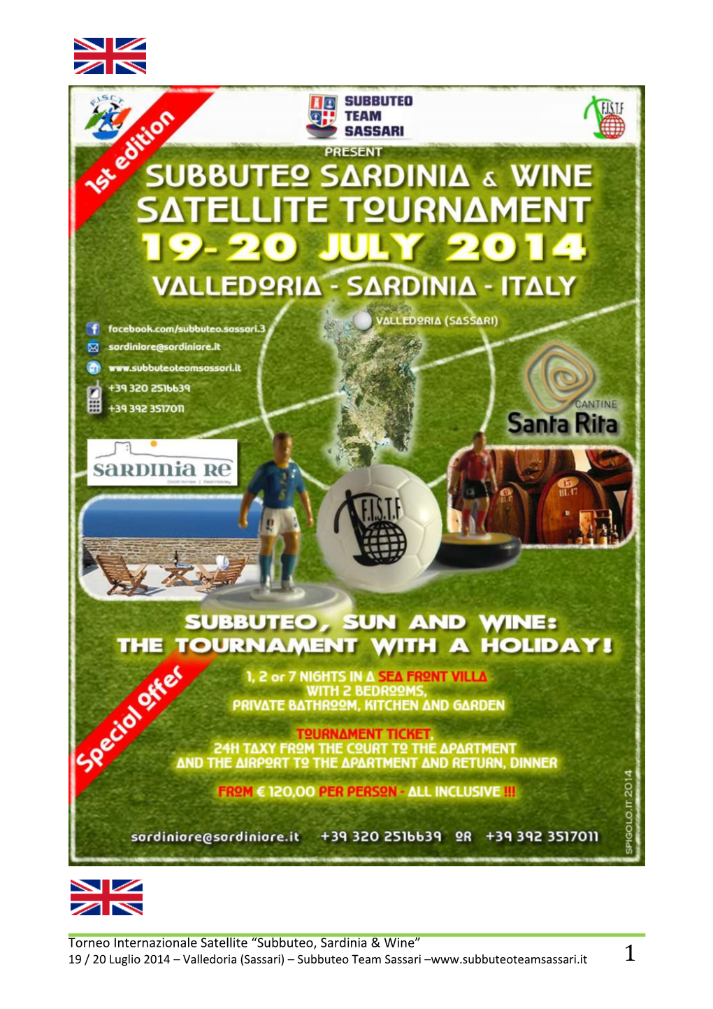 Subbuteo, Sardinia & Wine