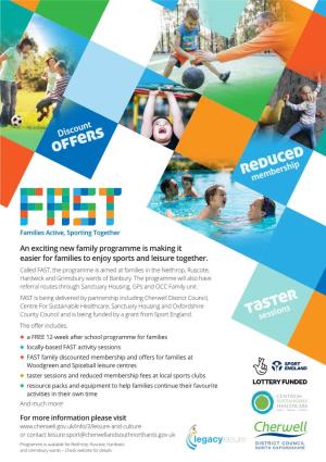 FAST Swim Offer and Outline