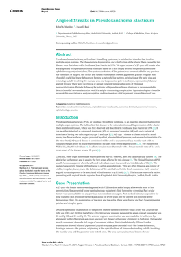 Angioid Streaks in Pseudoxanthoma Elasticum