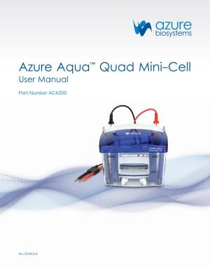 Azure Aqua Quad Mini-Cell User Manual Page 1 1
