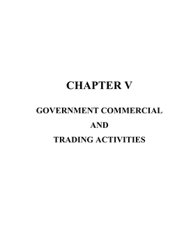 Chapter 5 GOVERNMENT COMMERCIAL AND