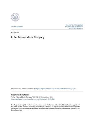 In Re: Tribune Media Company
