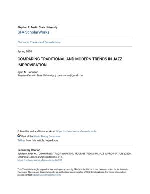 Comparing Traditional and Modern Trends in Jazz Improvisation