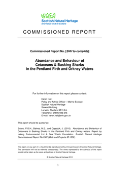 Commissioned Report