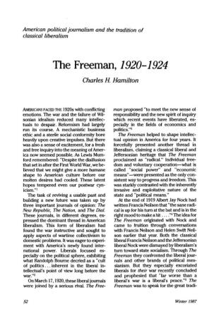 The Freeman, 1920-1924 Charles H Hamilton