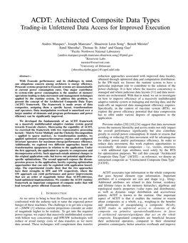 ACDT: Architected Composite Data Types Trading-In Unfettered Data Access for Improved Execution