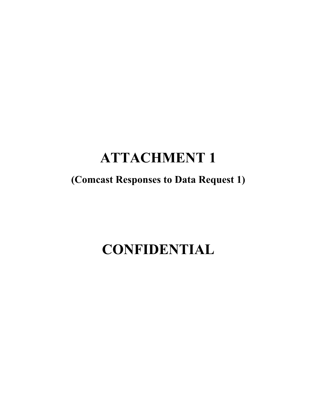 Attachment 1 Confidential