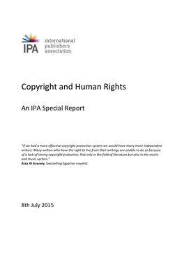 Copyright and Human Rights