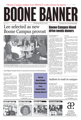 Lee Selected As New Boone Campus Provost