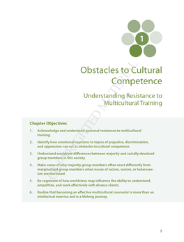 Obstacles to Cultural Competence