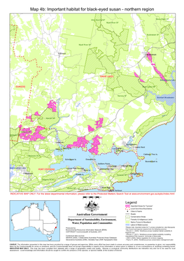 Map 4B: Important Habitat for Black-Eyed Susan - Northern Region