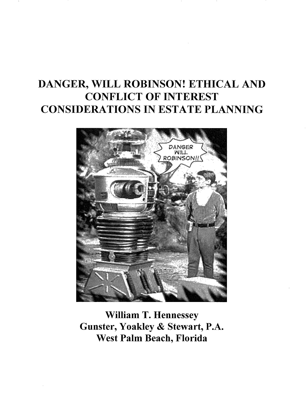 Ethical and Conflict of Interest Considerations in Estate Planning