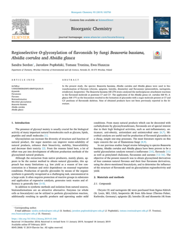 Regioselective O-Glycosylation of Flavonoids by Fungi Beauveria