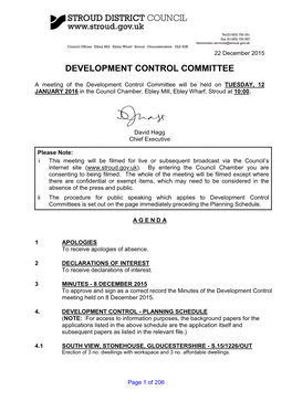 Development Control Committee