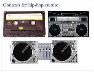 Contexts for Hip-Hop Culture Contexts for Hip-Hop Culture