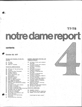 Notre Dame Report