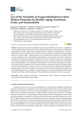 Use of the Versatility of Fungal Metabolism to Meet Modern Demands for Healthy Aging, Functional Foods, and Sustainability