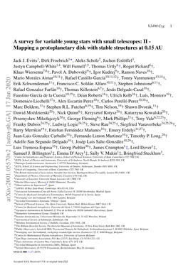 A Survey for Variable Young Stars with Small Telescopes: II - Mapping a Protoplanetary Disk with Stable Structures at 0.15 AU