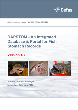 DAPSTOM - an Integrated Database & Portal for Fish Stomach Records