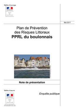 Note De Présentation PPRL Boulonnais