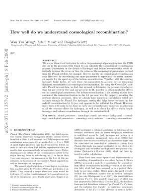 How Well Do We Understand Cosmological Recombination? 3