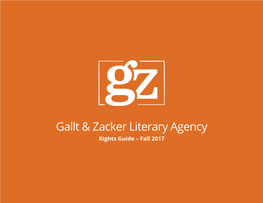 Gallt & Zacker Literary Agency
