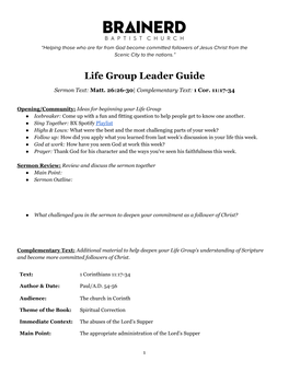 Leader Guide