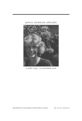 Joyce Oldham Appleby