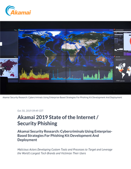 Akamai 2019 State of the Internet / Security Phishing