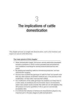 The Implications of Cattle Domestication