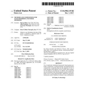 (12) United States Patent (10) Patent No.: US 8.598,119 B2 Mates Et Al