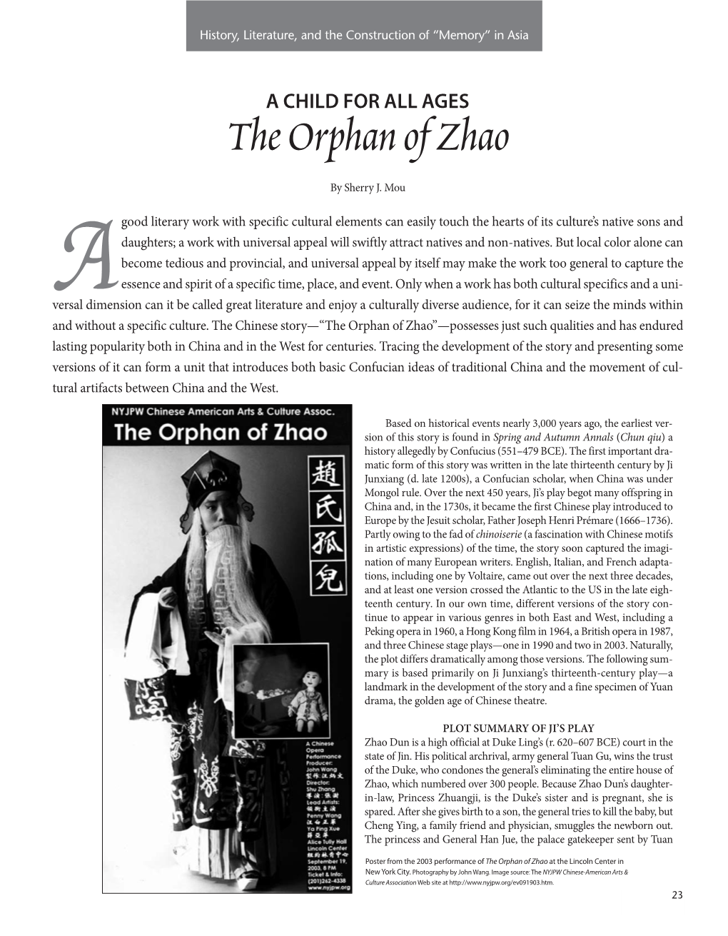 The Orphan of Zhao