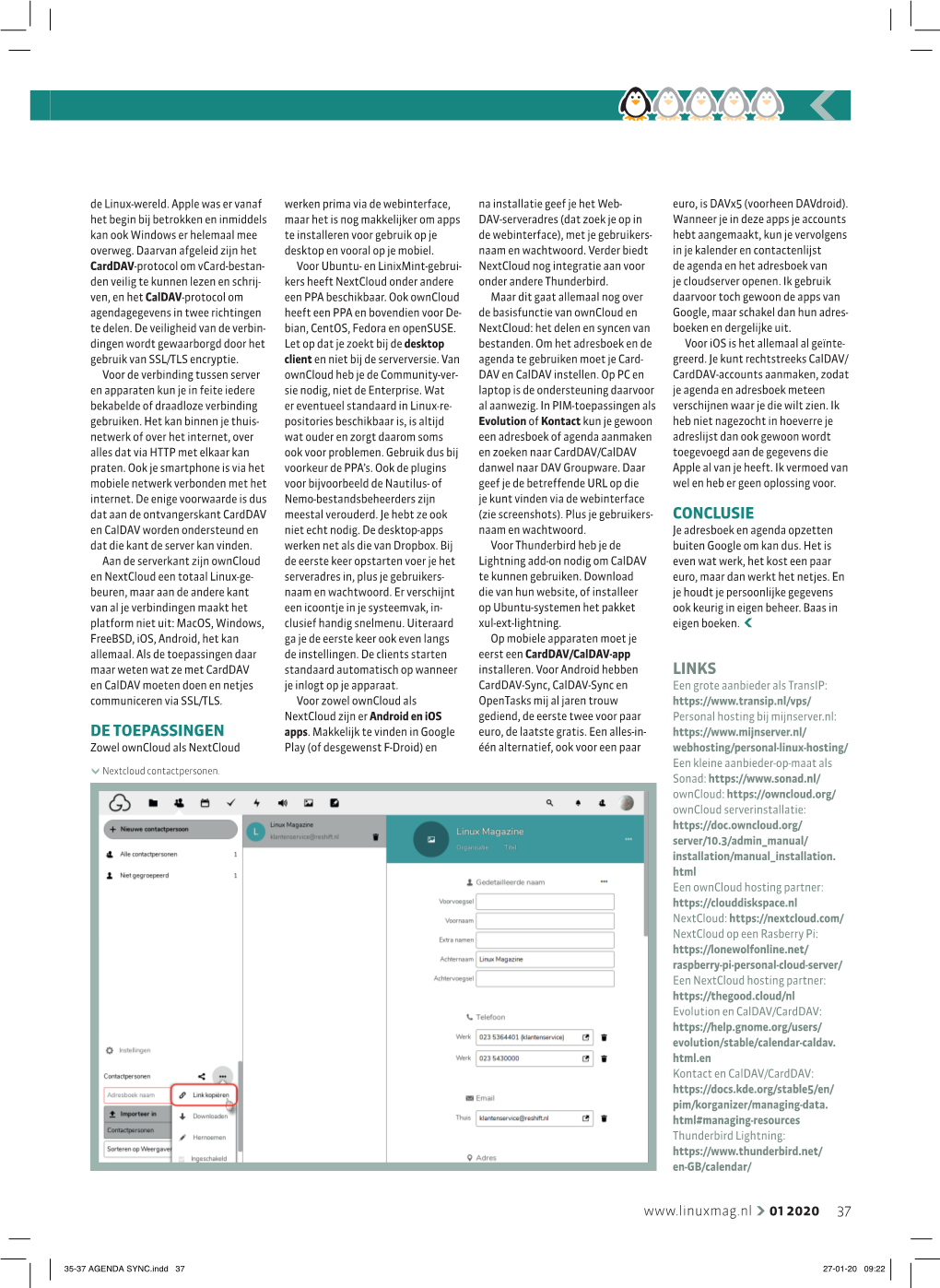 De Toepassingen Conclusie Links