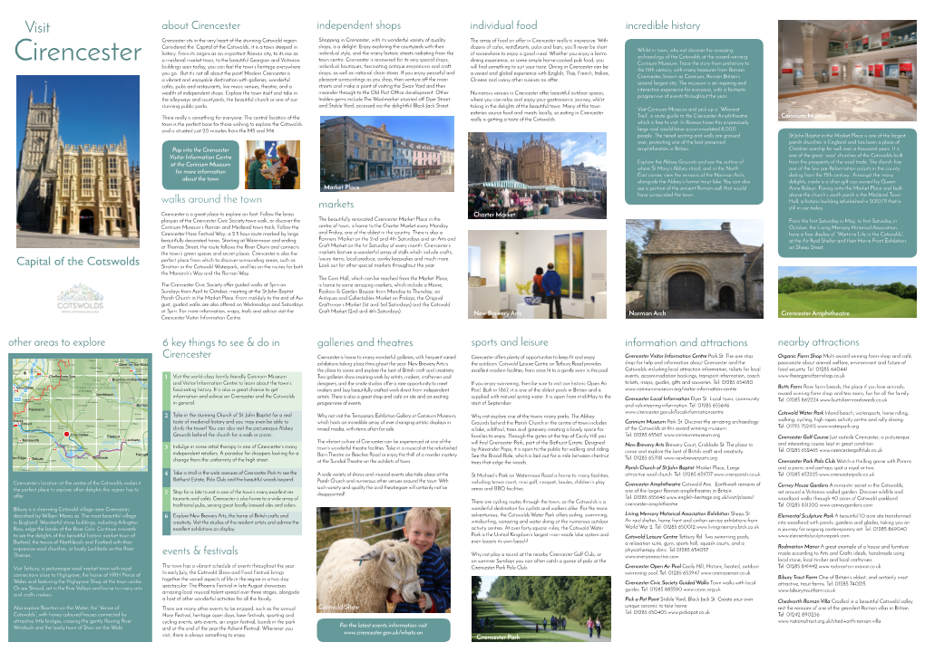 Cirencester Town Guide