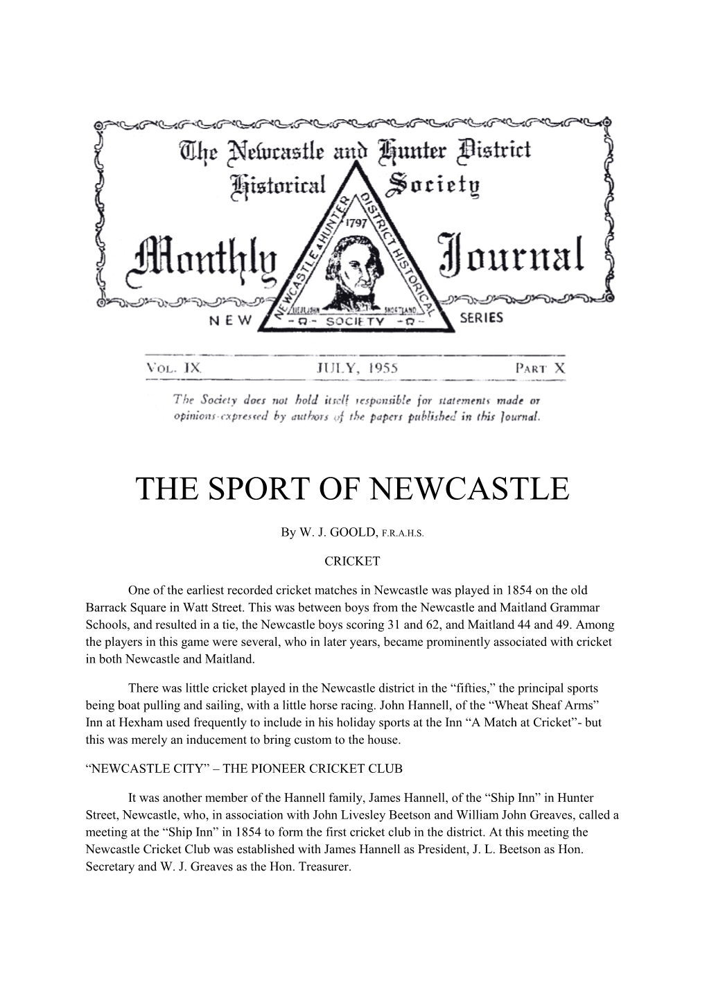 The Sport in Newcastle