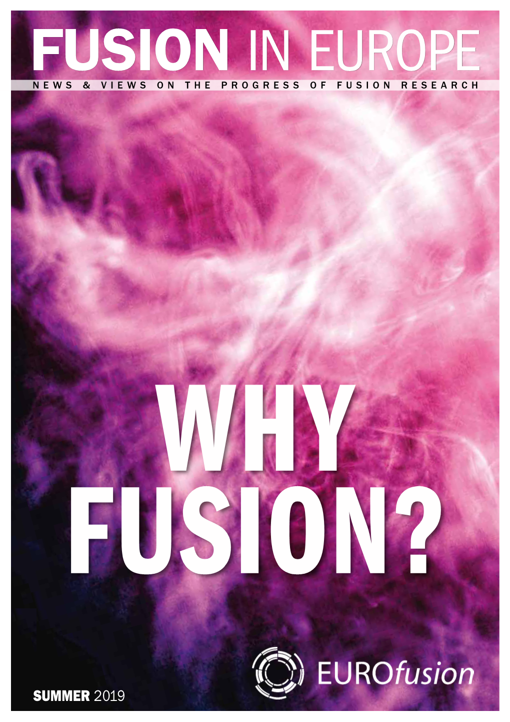 Fusion in Europe News & Views on the Progress of Fusion Research