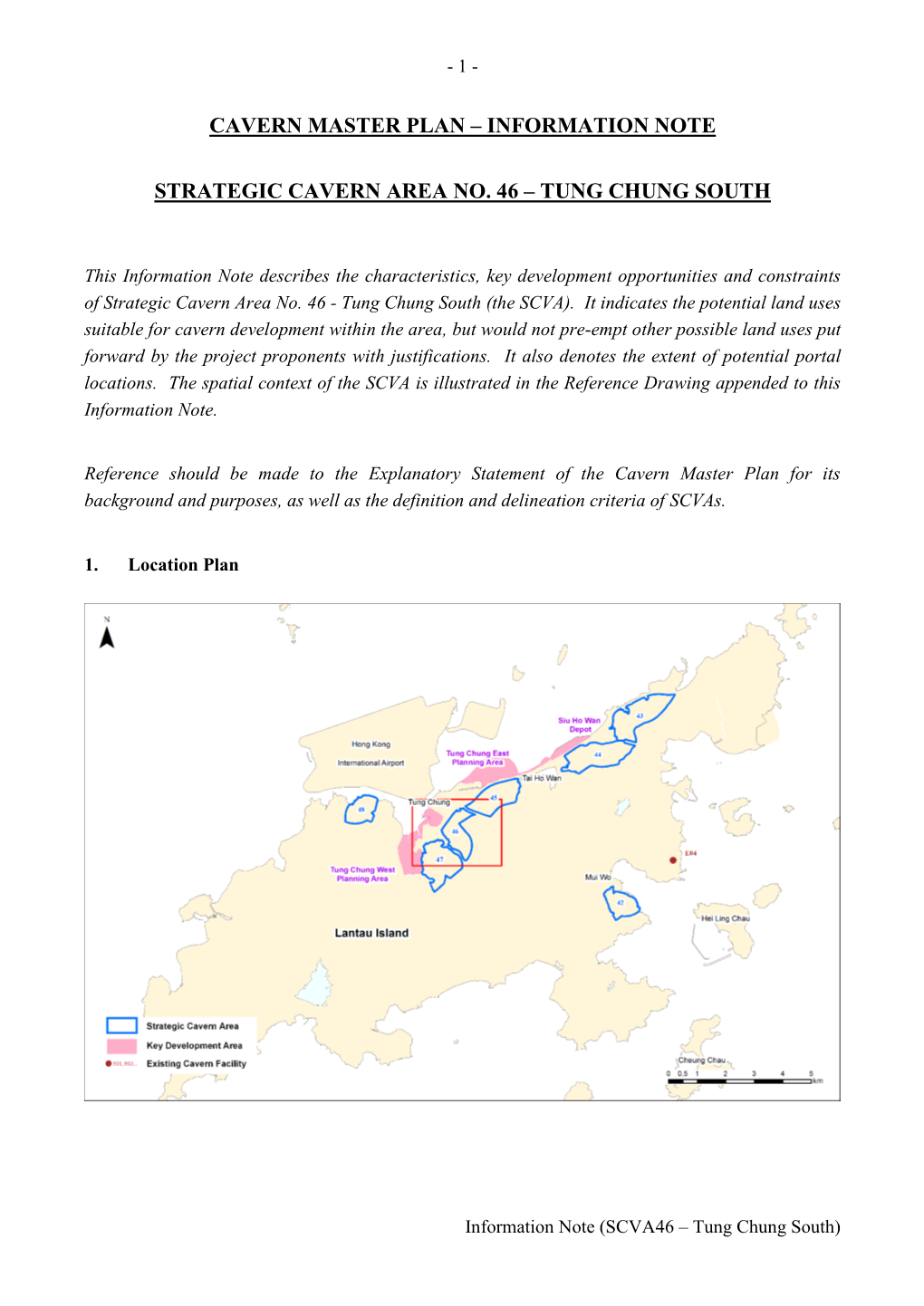 Information Note Strategic Cavern Area No. 46 – Tung Chung South