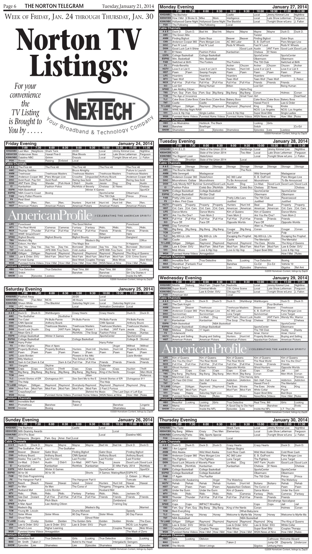 06 01-21-14 TV Guide.Indd